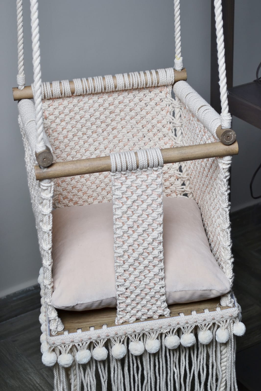 Macrame Swing Macrame Cradle Pattern PATTERN Macrame Baby Swing